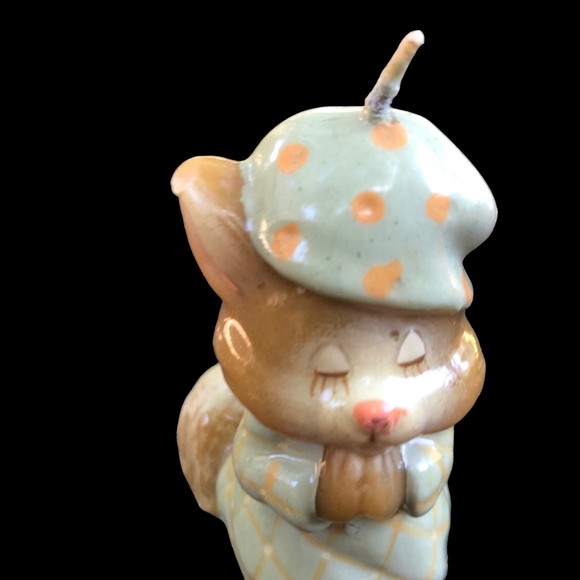 Vintage Feline Feelins Bedtime Prayers Kitty Cat Candle, Cake Topper - Picture 8 of 9